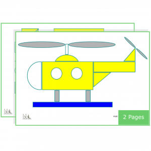 2D Helicopter Shape Builder Sheet PDF