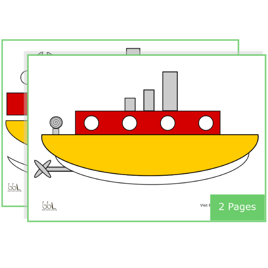 2D Steam Boat Shape Builder Sheet