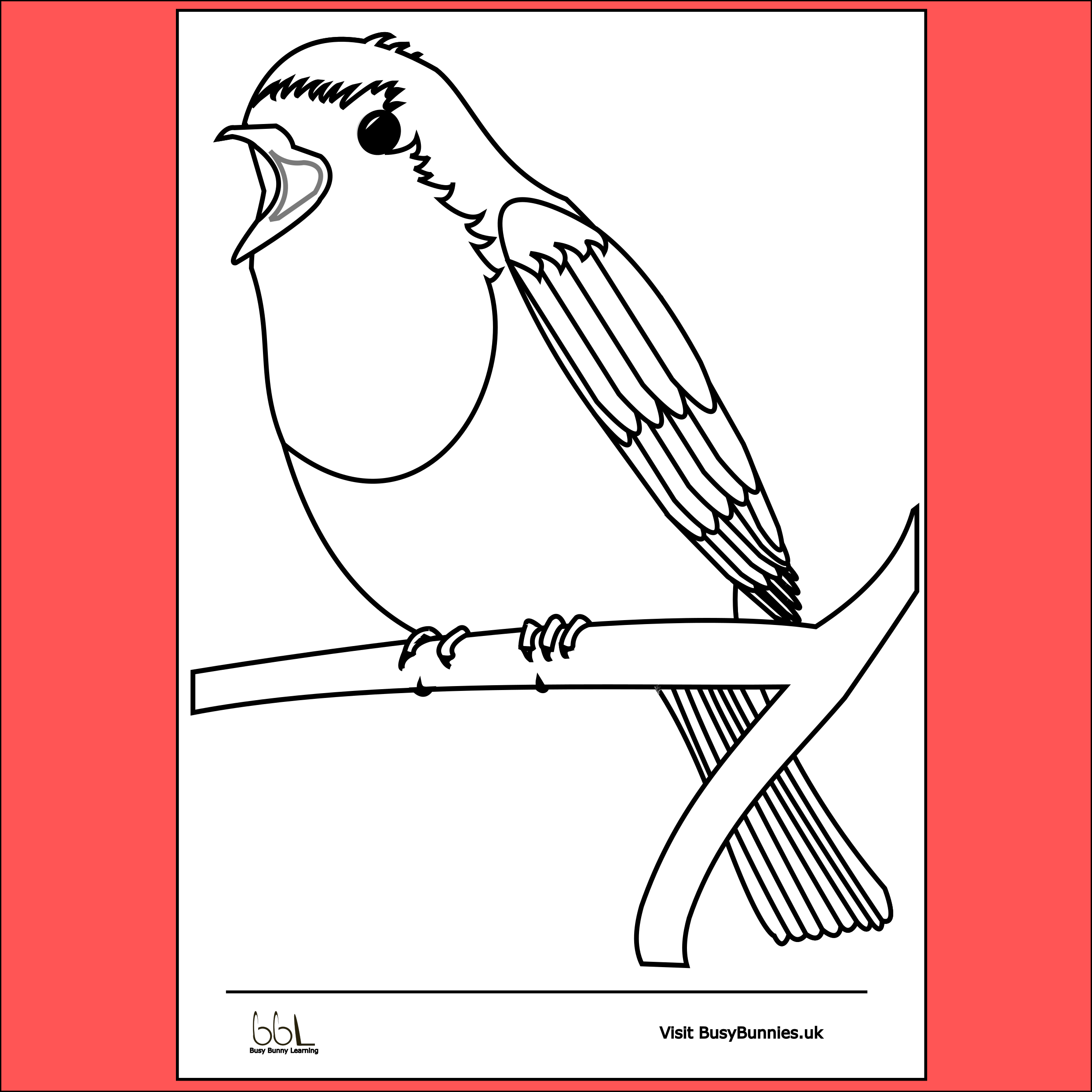 BBL Bird Black and White PNG