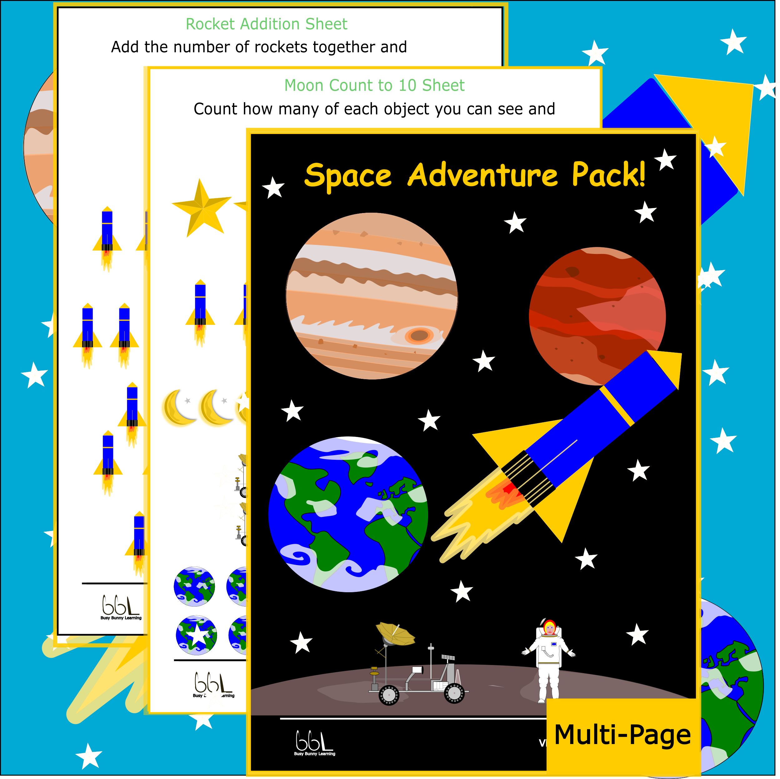 Space Adventure Pack PNG