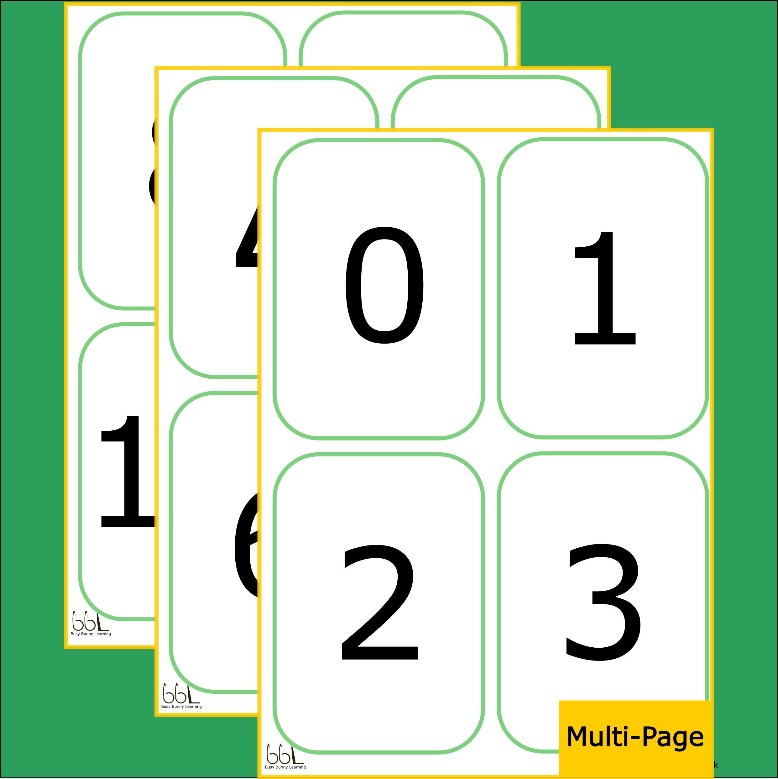 Number Cards 1 - 20