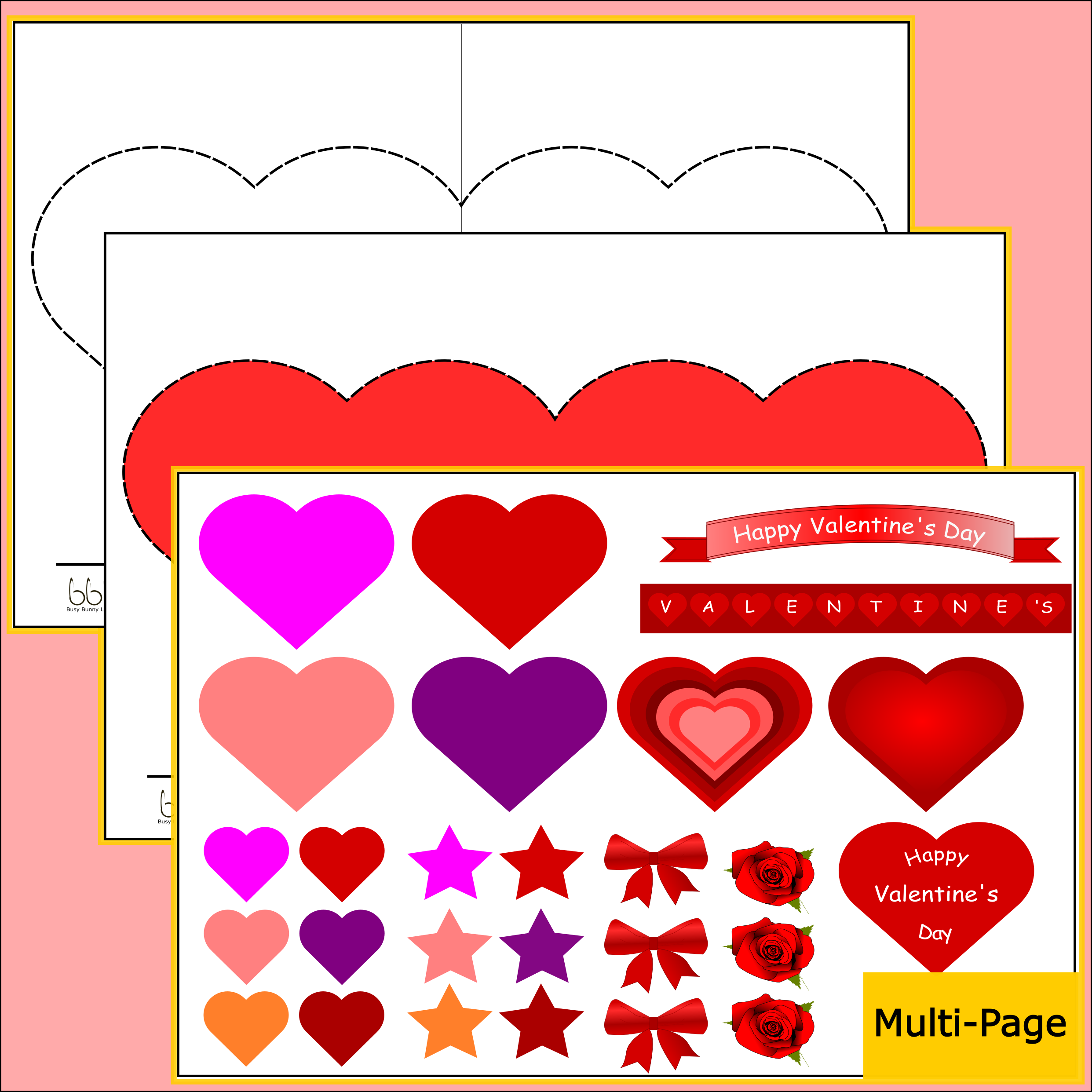 Valentines day cards - make your own